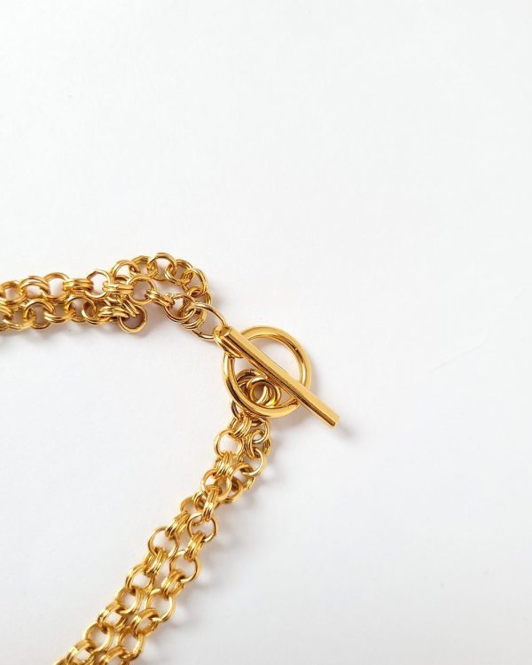 Tulip Cicely Double Chain Necklace Midi - Image 4