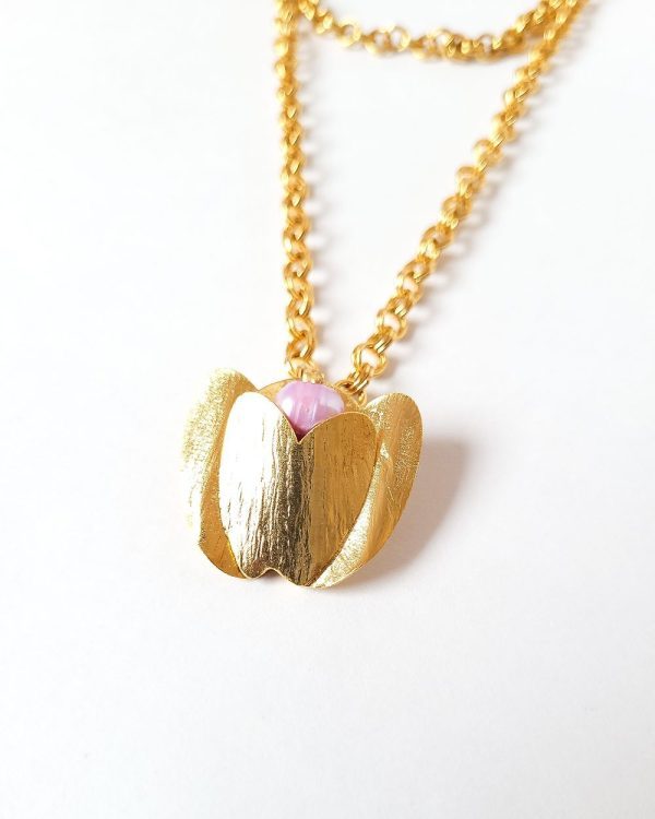 Tulip Cicely Double Chain Necklace Midi - Image 2